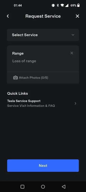 Tesla app Check battery health step 3