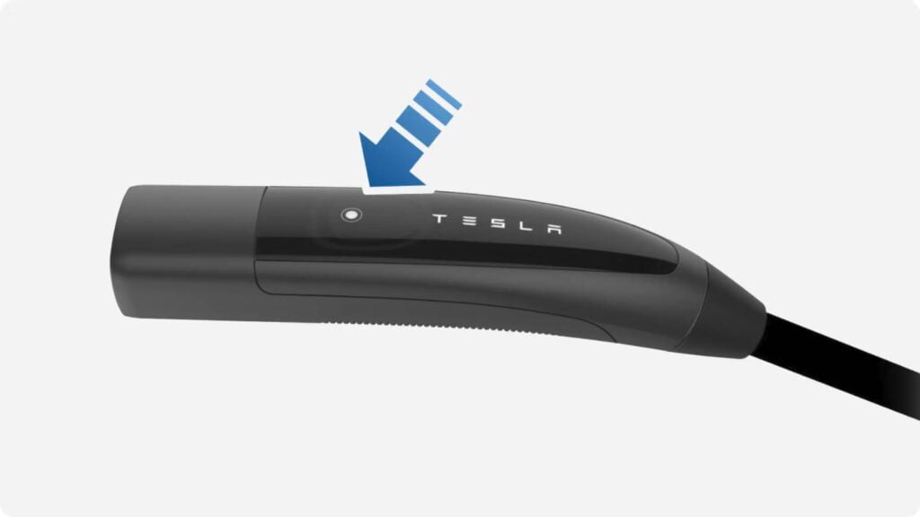 Enable Tesla wall connector wifi by pressing button on charging handle