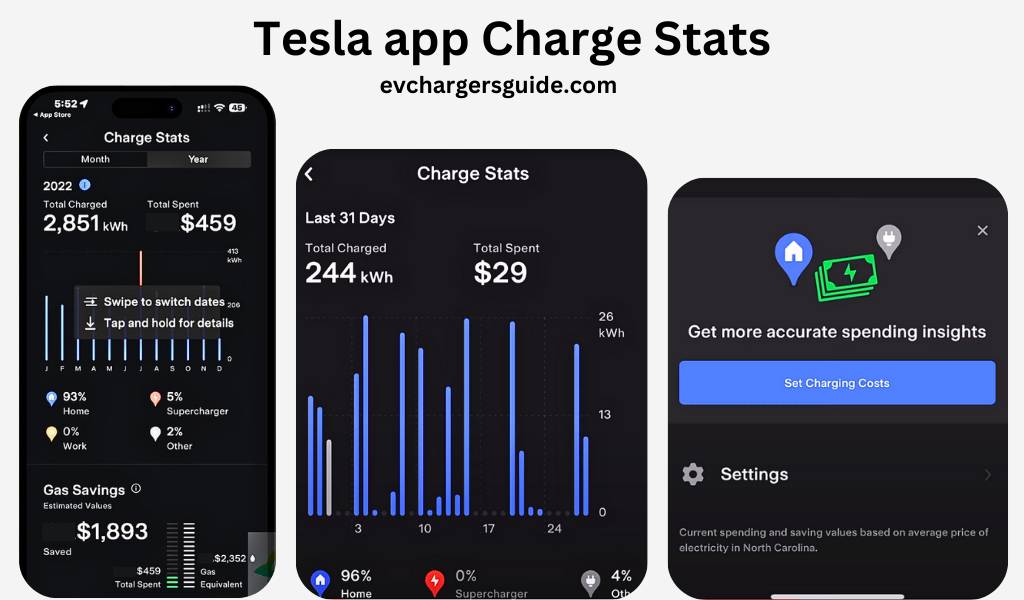 Tesla app charge stats